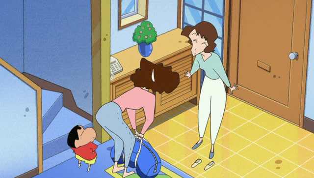 蜡笔小新之收集要洗的衣物小新一个电话梦冴的衣物都送来了