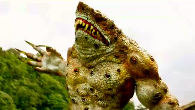 兄弟两人大战千眼蟾蜍怪兽