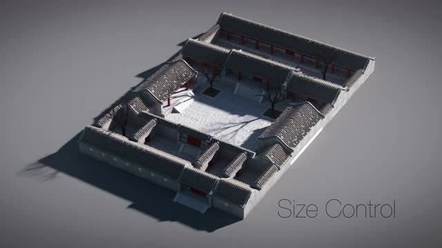 3d建模 老北京城四合院,惊艳!