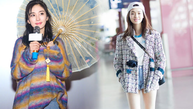 杨幂林允时髦不怕热!反季节穿衣才是老司机