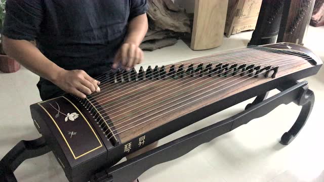 琴昇古筝603ll银莲花语 专业演奏筝 黑檀木
