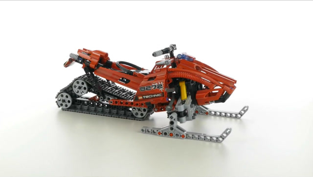 lego 乐高积木科技机械系列 8272 雪地摩托车快速搭建
