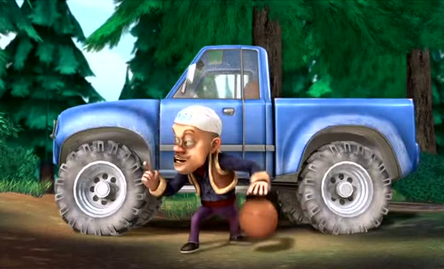 光头强想参加首届伐木工篮球赛,自称篮球高手,连续三个投篮不进球