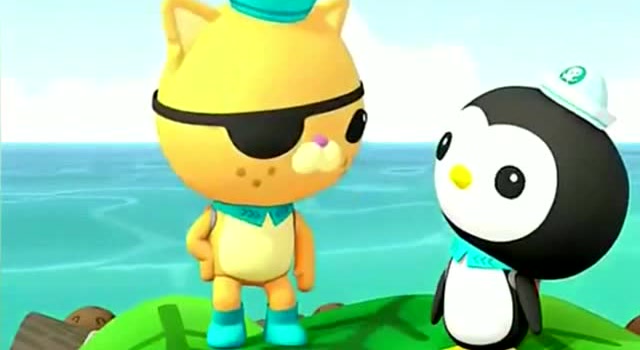 呱唧和皮医生在海滩遇到一只梳齿鳚,真的太可爱了