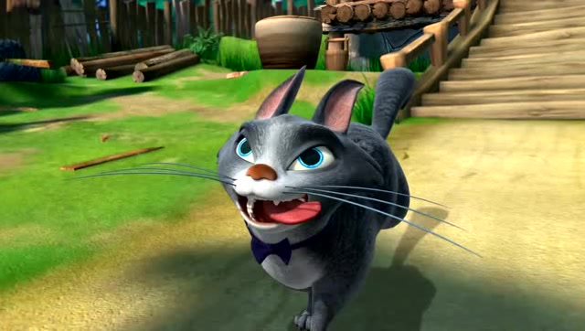 光头强的猫看见美味的生鱼片彻底失去了理智