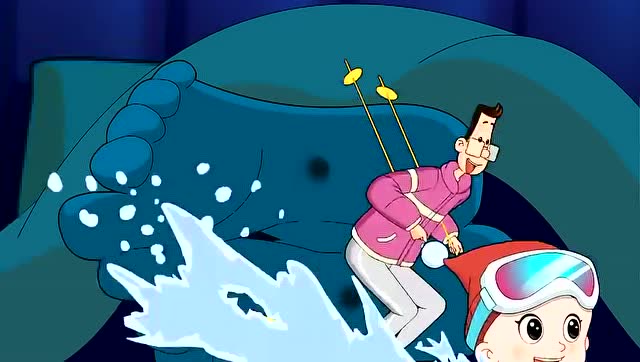 动画片:围裙妈妈被蚊子咬