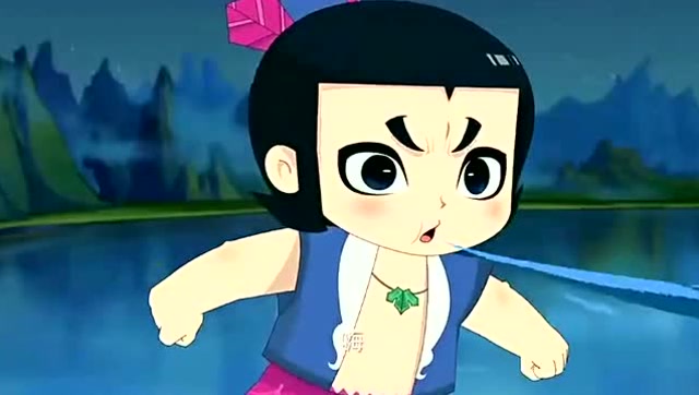 《新葫芦娃》五娃以为妖怪要破坏堤坝,没想到被它打了!