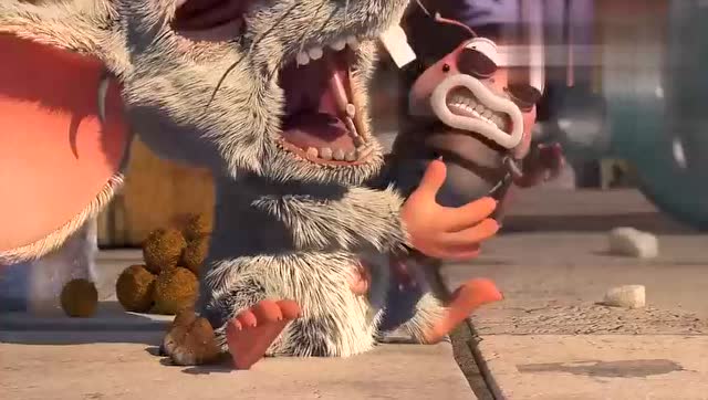 爆笑虫子第三季屎壳郎当神医,面对肌肉男,屎壳郎的表情厉害了