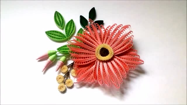 衍纸编织镂空小花