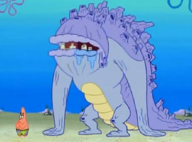 派大星和藤壶怪玩捉迷藏,一转身藤壶怪就不见了