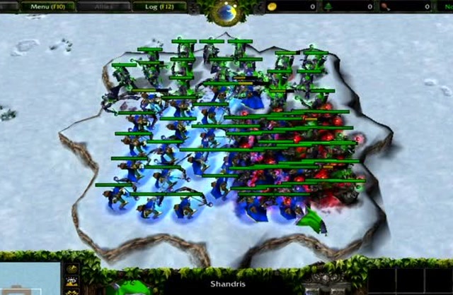 魔兽争霸,光明游侠 vs 黑暗游侠 vs 弓箭手