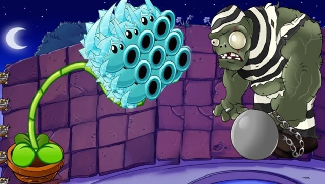 面对巨人僵尸的袭击,寒冰豌豆:我可不是一个人在战斗