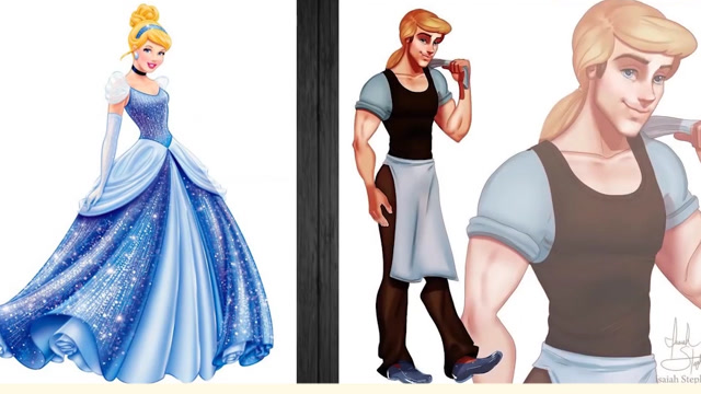 迪士尼公主变身男版角色,哪个变男儿身最帅呢?