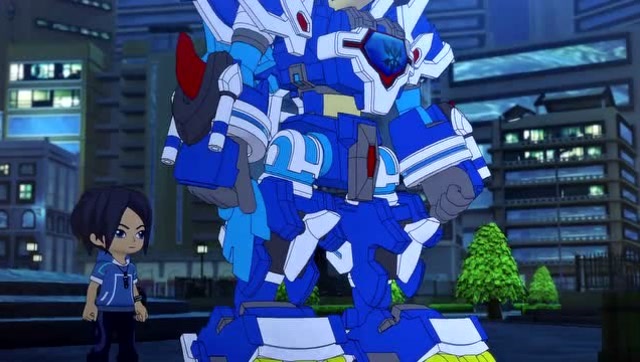 斗龙战士百诺使用斗龙号角进化索里成铠甲战龙