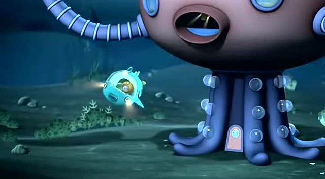 海底小纵队,一群大洋猪闻到了食物的味道拼命的往前冲