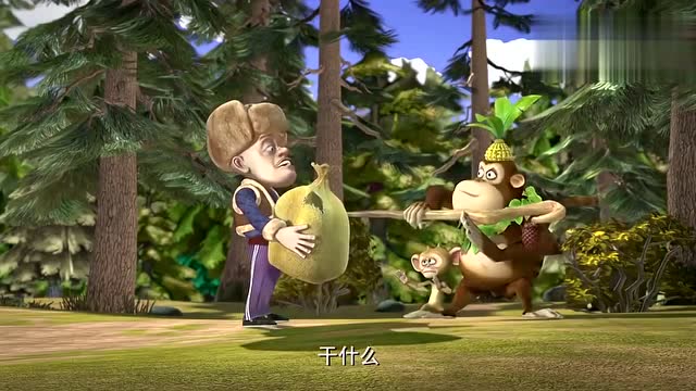 熊出没,光头强看着眼前两个长得一样的"吉吉",瞬间蒙圈了