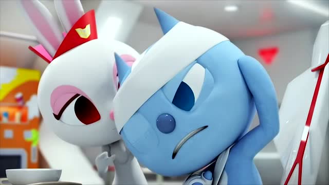 迷你特工队:弗特为救安娜受伤了,吃饭都是安娜喂,好幸福啊