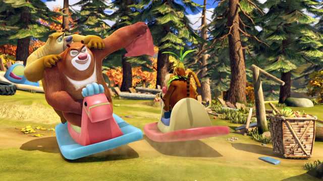 光头强的家变成了"家庭游乐场",这是拆迁大队的吗?强哥的家完了