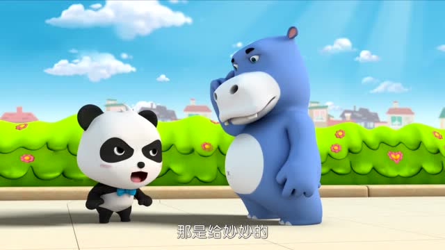 《宝宝巴士》壮壮你把奇奇好不容易捡来的废品踢飞了,要道歉哦!