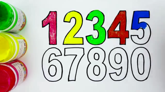 亲子简笔画:画画数字一到五