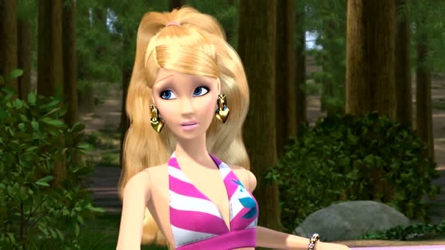 《芭比之梦想豪宅》思茜的帐篷倒掉了,还怎么拿露营徽章!