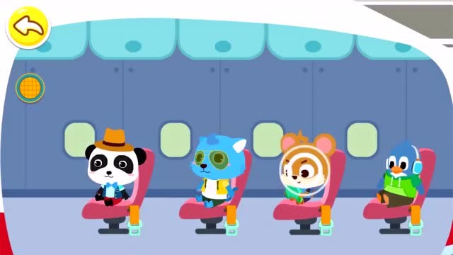 《宝宝巴士》飞机起飞时的注意事项