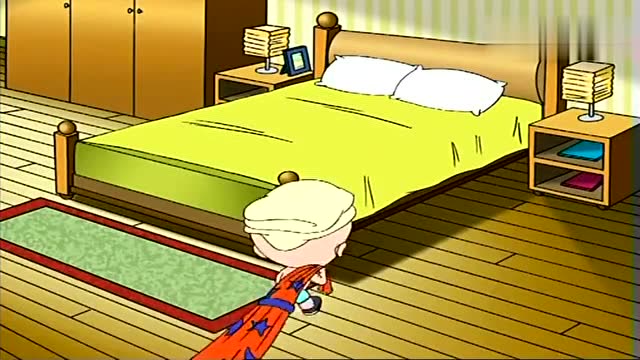 大头儿子把家里的衣服都拿出来洗了