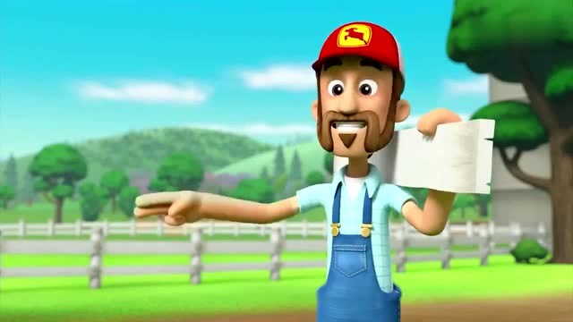 汪汪队立大功:灰灰要帮农夫艾尔修理围栏,阿奇则赶羊