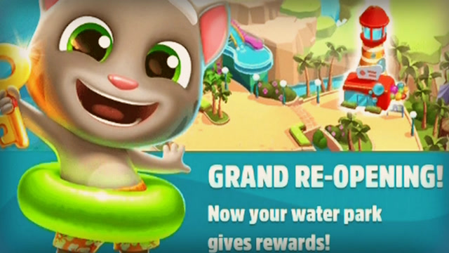 汤姆猫水上乐园 talking tom pool level 83-84 游戏攻略