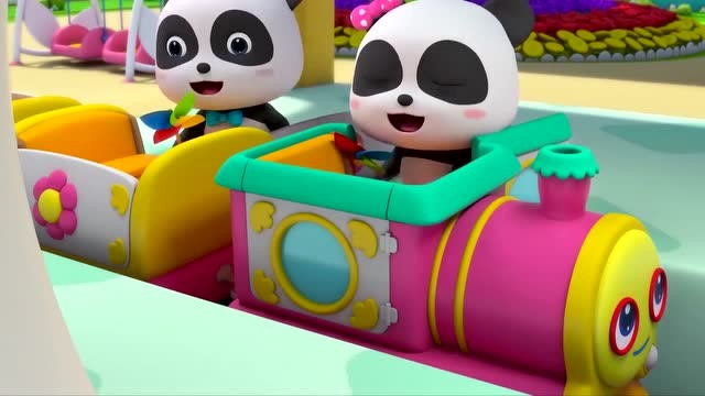 宝宝巴士:游乐园的小火车开过来了!