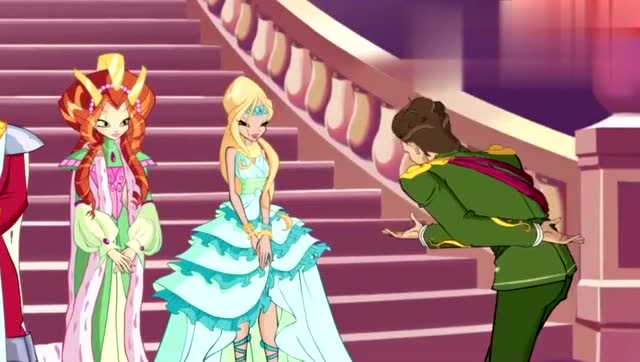 魔法俏佳人:蕾儿和蓝天一起跳舞,小精灵很是羡慕觉得太浪漫了