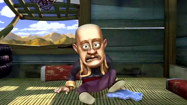 光头强失忆,看到熊大熊二的样子,吓哭了