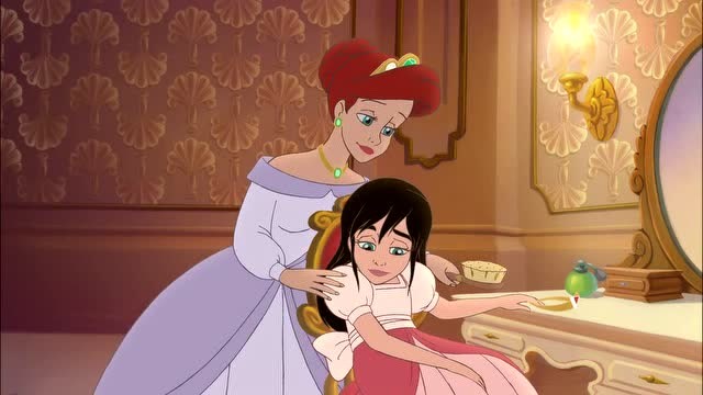 美人鱼2:小公主搞不定头发,艾莉儿帮忙,王子竟也来催了