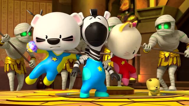 《超级小熊布迷第二季》布迷使出了一招旋风腿,果然厉害!