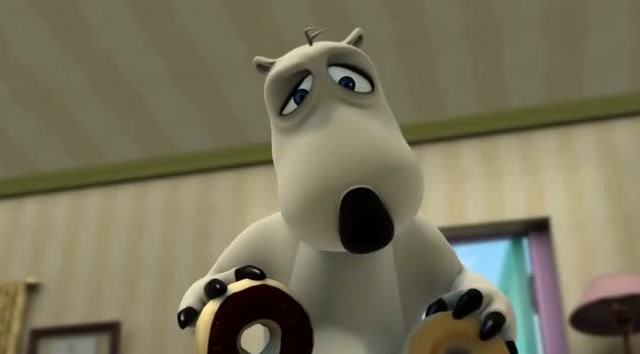 倒霉熊:贝肯把吃的都弄到多多身上了,多多生气极了