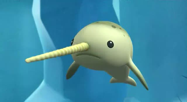 海底小纵队:独角鲸成功带领海底小纵队冲出了冰块离开了冰海