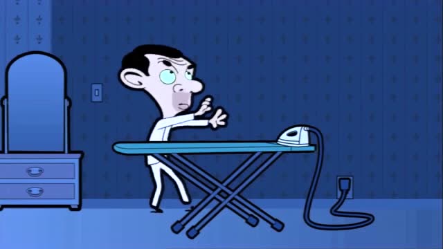 憨豆先生:憨豆发现忘记关灯了.