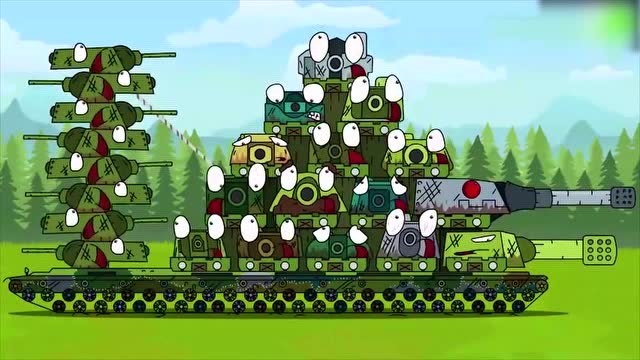 《坦克世界》动画:kv-54奇葩组合,根本没人敢应战!