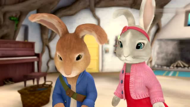 刺猬太太忘记带彼得兔家的毯子,短球尾伤心的哭了起来