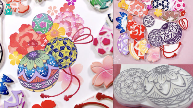 橡皮章达人玩套色,让人大开眼界的玩法,强迫症舒服了