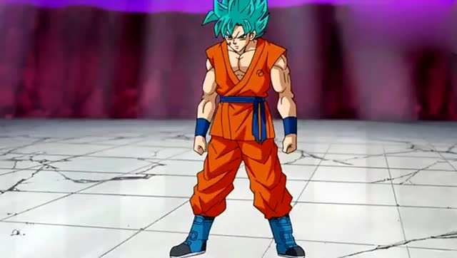 输出全靠吼 悟空vs希特, 超蓝十倍界王拳初登场