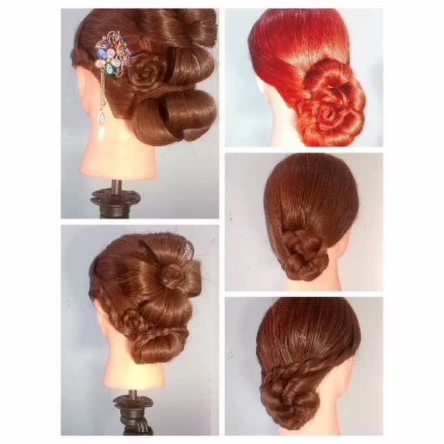 时尚漂亮的孔雀发型