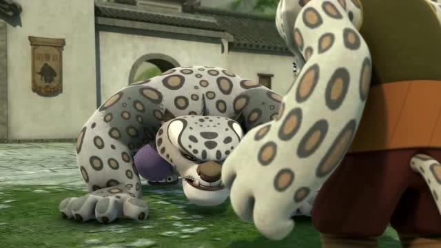 功夫熊猫:小残豹用"金牌"召唤出真的残豹,世界上最邪恶的功夫大师