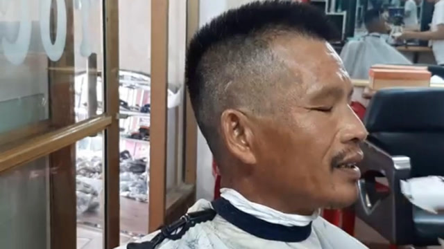 大叔要剪平头一定要剪很方的发型