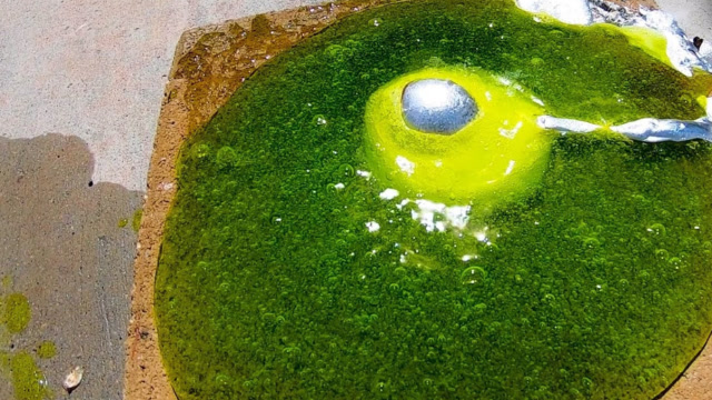 老外将高温熔铝注射到史莱姆粘液中,结果发现自己走运了!