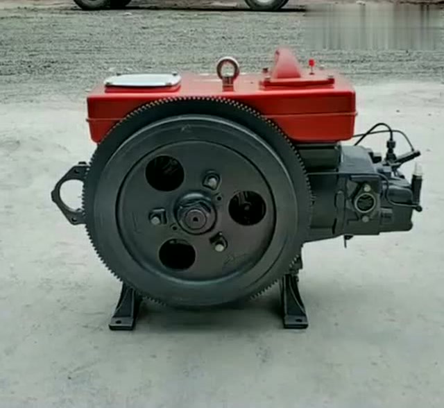 常发1105扁电柴油机,这种柴油机还是第一次见,有认识的吗?