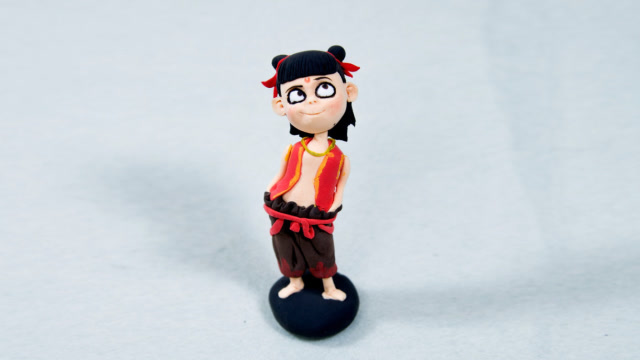 创意手工制作 哪吒之魔童降世 超轻黏土 捏个可爱傲娇的小哪吒