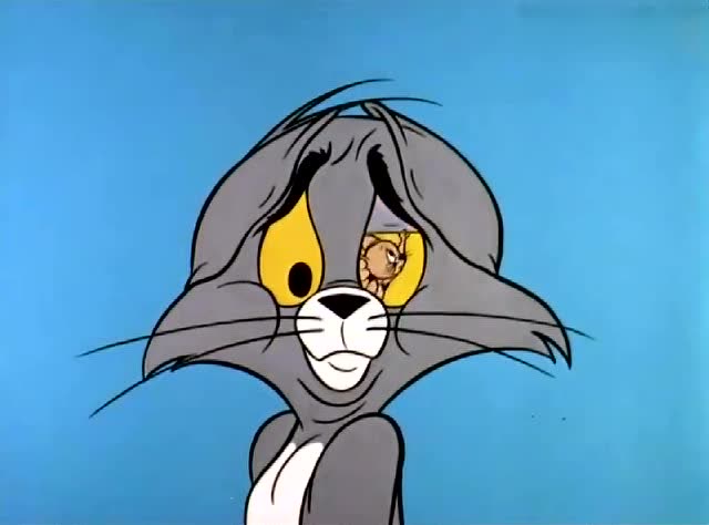 猫和老鼠:汤姆见杰瑞生气了,心疼哄它,不料被杰瑞一把拍扁