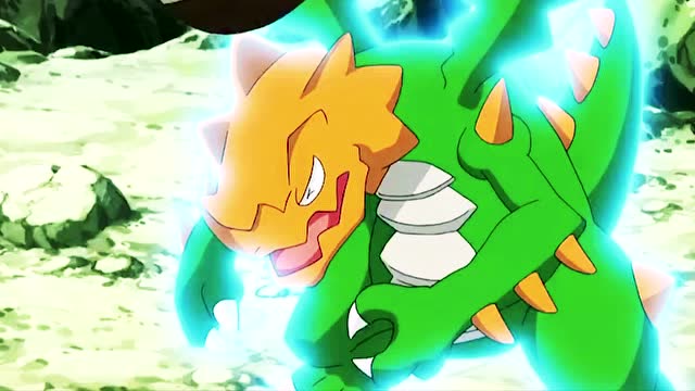 精灵宝可梦:这只赤面龙与众不同,难道是稀有的闪光形态?