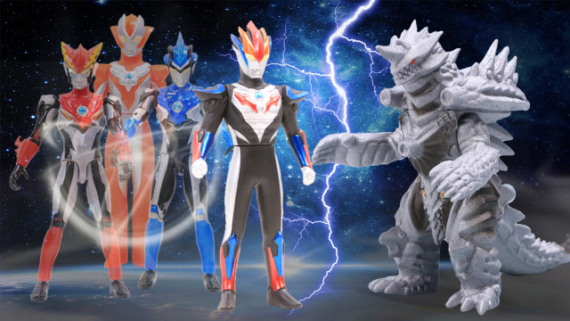 毛毛的玩具屋  罗布奥特曼兄妹合体变身格罗布 托雷基亚眼睛受伤败走